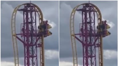 റോളര്കോസ്റ്ററില് കുടുങ്ങി തലകീഴായി തൂങ്ങിക്കിടന്ന് ആളുകള്, ഞെട്ടിക്കുന്ന വീഡിയോ; സംഭവം ഇങ്ങനെ...