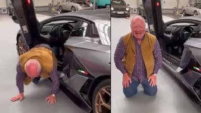 റിട്ടയർമെന്റിന് ശേഷം ലംബോർഗിനി സ്വന്തമാക്കി, സന്തോഷവും ആവേശവും കൊണ്ട് മതിമറന്ന് വൃദ്ധൻ