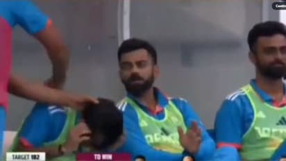 അടിച്ചുപരത്തുക എന്ന് പറഞ്ഞാല്‍ ഇതാണ്, ചാഹലിന്‍റെ മുതുകത്ത് രോഹിത്തിന്‍റെ 'പ്രാക്ടീസ്'-വീഡിയോ