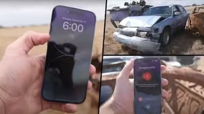 లోయలో పడిన కారు.. కాపాడిన ఆపిల్ ఐఫోన్.. సిగ్నల్, వై-ఫై లేకున్నా కూడా...