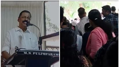 എം വി ഗോവിന്ദന്റെ പ്രസംഗത്തിനിടെ സദസിൽ പാമ്പ്; ചിതറിയോടി ആളുകള്‍- വീഡിയോ