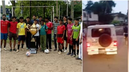 എന്താണ് പൊലീസേ കുട്ടികളോടിത്ര വാശി; ജീപ്പിൽ തട്ടിയ പന്ത് തിരിച്ചുകൊടുക്കാതെ പൊലീസ്, കാത്തിരുന്ന് കുട്ടികൾ