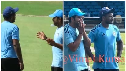 സഞ്ജു സാംസണെ കൈവിടാതെ രോഹിത് ശര്മ! നീണ്ട സംസാരം, നിര്ദേശങ്ങള്; വീഡിയോ