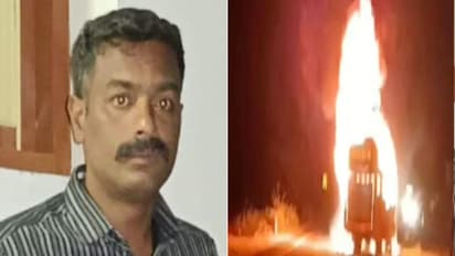 ബൈക്കും ബസും കൂട്ടിയിടിച്ച് തീപിടിത്തം; പൊലീസുകാരന്‍ പൊള്ളലേറ്റു മരിച്ചു