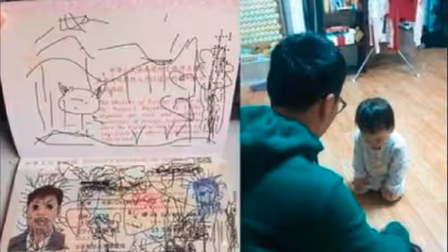 ಪುಟ್ಟ ಮಗನ ಕಿತಾಪತಿಗೆ ವಿದೇಶದಲ್ಲಿ ಬಾಕಿಯಾದ ಅಪ್ಪ: ಈ ವೈರಲ್ ಫೋಟೋದ ಹಿನ್ನೆಲೆ ಗೊತ್ತಾ?