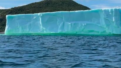 ತೀರದತ್ತ ಬರುತ್ತಿದೆ ದೈತ್ಯ ಗಾತ್ರದ ಮಂಜುಗಡ್ಡೆ: ಕ್ಯಾಮರಾದಲ್ಲಿ ಸೆರೆ ಆಯ್ತು ಅಪರೂಪದ ದೃಶ್ಯ