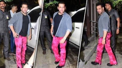 Salman Khan dons 'Barbie' mode in printed pink pants at Arbaaz Khan’s birthday; netizens can't keep calm