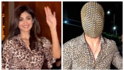 ಚಿರತೆ ಔಟ್ಫಿಟ್ನಲ್ಲಿ ಶಿಲ್ಪಾ ಶೆಟ್ಟಿ: ಮುಖ ಮುಚ್ಕೊಂಡ್ ಬಂದ ಪತಿ; ಟ್ರೋಲಿಗರು ಬಿಡ್ತಾರಾ?