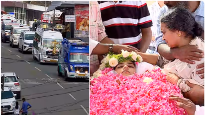 നെഞ്ചുപൊട്ടി നാട്, ആൻമരിയയെ ഒരുനോക്ക് കാണാൻ നാടാകെ ഒഴുകിയെത്തി; അകമ്പടിയായി ആംബുലൻസുകൾ,  മൃതദേഹം സംസ്കരിച്ചു