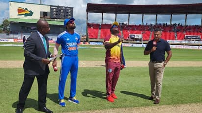 INDvsWI 5th T20I:  టాస్ గెలిచిన టీమిండియా...  సిరీస్ డిసైడర్ ఫైనల్ మ్యాచ్‌లో గెలిచేదెవరో.. 