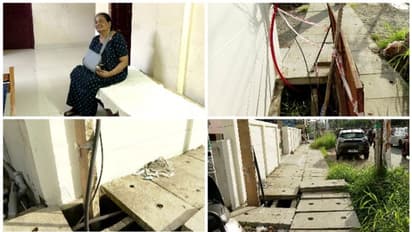 അപകടക്കുരുക്കായി അശാസ്ത്രീയ ഓടനിർമ്മാണം; ഹുക്കില്‍ തട്ടിവീണ് വീട്ടമ്മയുടെ കയ്യൊടിഞ്ഞു