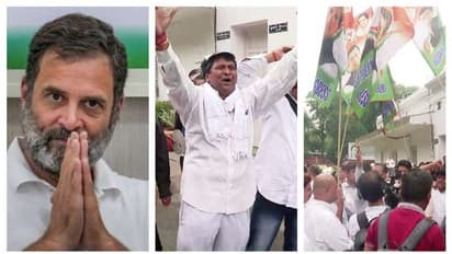 സോണിയയുടെ വീടിന് മുന്നിൽ ആനന്ദനൃത്തം, ആഘോഷത്തിമിർപ്പിൽ 'ഇന്ത്യ'; തിരിച്ചുവരവ് ഉത്സവമാക്കി കോണ്ഗ്രസ്