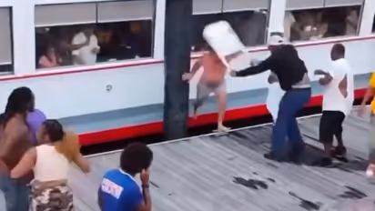 WWE-style mayhem in Alabama caught on camera: Punches thrown, chair used, hair pulled in shocking brawl