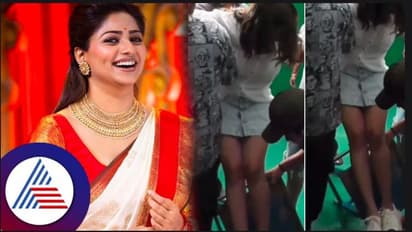 ಫೋಟೋಶೂಟ್‌ ಮಾಡುವಾಗ ಕುರ್ಚಿಯಿಂದ ಜಾರಿ ಬಿದ್ದ ರಚಿತಾ ರಾಮ್; ವಿಡಿಯೋ ವೈರಲ್