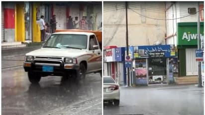 കടുത്ത വേനല്‍ ചൂടില്‍ ആശ്വാസമായി സൗദിയിൽ മഴയും ആലിപ്പഴ വർഷവും