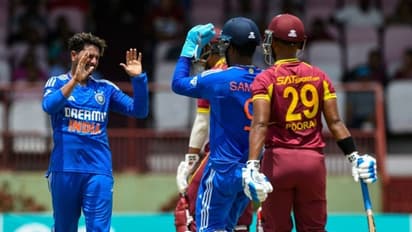 వెస్టిండీస్ బ్యాటర్ల మెరుపులు, 3 వికెట్లు తీసిన కుల్దీప్ యాదవ్... టీమిండియా ముందు..