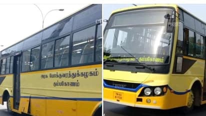 மஞ்சள் நிறத்தில் ஜொலிக்கும் தமிழக அரசு பேருந்து..! மக்கள் பயன்பாட்டிற்கு நாளை தொடங்கி வைக்கும் முதலமைச்சர் 