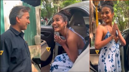 ಪೂನಾಂ ಪಾಂಡೆ ತಲೆ ಮುಟ್ಟಿ ಆಶೀರ್ವದಿಸಿದ ವೃದ್ಧ: ಗಲೀಜಾಗಿ ಕಾಮೆಂಟ್‌ ಮಾಡಿದ ನೆಟ್ಟಿಗರು