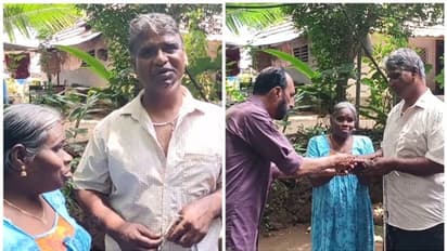 കാഴ്ചയില്ലാത്ത ലോട്ടറി വിൽപനക്കാരനോട് ക്രൂരത; 24 ടിക്കറ്റുകള് തട്ടിയെടുത്ത് അജ്ഞാതന്, ചേർത്തു പിടിച്ച് സനോജ്