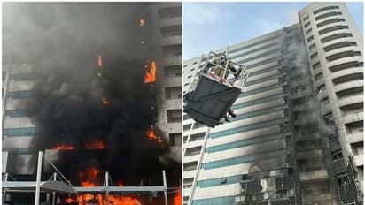 യുഎഇയില് ബഹുനില റെസിഡന്ഷ്യല് കെട്ടിടത്തില് വന് തീപിടിത്തം; നിരവധി ഫ്ലാറ്റുകളും വാഹനങ്ങളും കത്തി നശിച്ചു