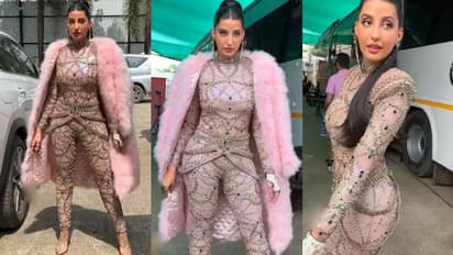  ‌‌ശരീരം നിറയെ മുത്തുകളും കല്ലുകളും; വേറിട്ട ഔട്ട്ഫിറ്റില്‍ നോറ ഫത്തേഹി; വീഡിയോ വൈറല്‍