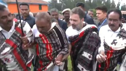 தோடர் பழங்குடியின மக்களுடன் ராகுல் காந்தி உற்சாக நடனம்!