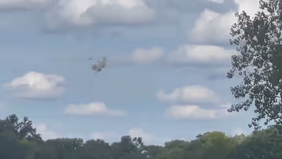 WATCH: Fighter jet crashes during Michigan airshow; pilots eject safely amidst terrifying scene