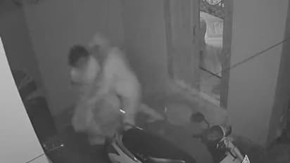 யாருமில்லாத நேரத்தில் வீட்டில் புகுந்த திருடன்.. அசால்ட்டாக சண்டை போட்ட சிங்கப்பெண் - வைரல் வீடியோ !!