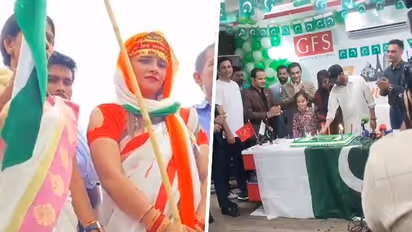 Pakistan's Seema Haider hoists tricolour while India's Anju celebrates Pak's Independence Day | WATCH