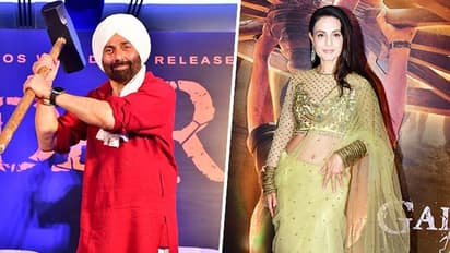 'Gadar 2' Success Party: Sunny Deol rocks in white shirt, Ameesha Patel stuns in saree; SEE Photos