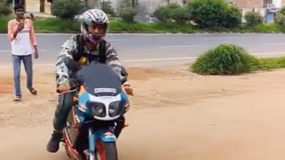 'Rider' MS Dhoni stuns again! WATCH legendary cricketer go vroom in Honda Repsol 150 in Ranchi