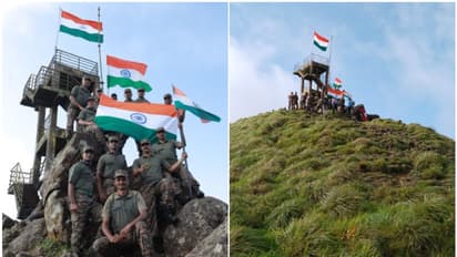 മലമുകളില് പാറിപ്പറന്ന് ത്രിവര്ണം; പൊൻമുടിയിൽ ദേശീയ പതാക ഉയർത്തി കരസേന, സ്വാതന്ത്ര്യദിനാഘോഷം