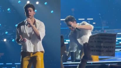 Nick Jonas falls during concert in Boston; his reaction post accident wins hearts