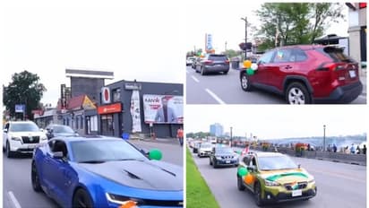 സ്വാതന്ത്ര്യദിനാഘോഷം, നയാഗ്ര ഫാള്സിൽ കാർ റാലി നടത്തി മലയാളി കൂട്ടായ്മ