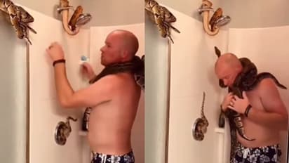 കുളിമുറിയില് ഒരു പാമ്പിനെ കണ്ടാല് പേടിച്ച് അലറുന്ന നമുക്ക് ഇത് കാണാനൊക്കുമോ!