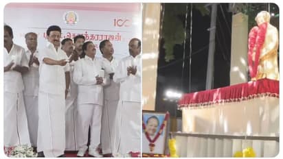 மதுரையில் கம்பீரமாக நிற்கும் டி.எம்.எஸ்! முழு உருவச் சிலையை திறந்து வைத்தார் முதல்வர் மு.க.ஸ்டாலின்!