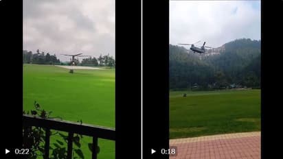 ಹಿಮಾಚಲ ಪ್ರವಾಹ: ರಕ್ಷಣಾ ಕಾರ್ಯಕ್ಕಾಗಿ 3 ಟನ್ನ ಜೆಸಿಬಿ ಏರ್ಲಿಫ್ಟ್ ಮಾಡಿದ ಚಿನೂಕ್ ಕಾಪ್ಟರ್