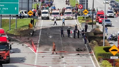 ചെറുവിമാനം ഹൈവേയില് തകര്ന്ന് വീണ് പത്ത് മരണം; ദൃശ്യങ്ങള് പുറത്ത്