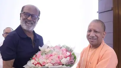 Rajinikanth visits Yogi Adityanath's home in Lucknow and touches CM's feet; video goes viral