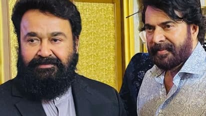 'ഞങ്ങള്‍ നിരാശ കാമുകൻമാരാണ്, അതുകൊണ്ടാണ് താടിവെച്ച് നടക്കുന്നത്', മോഹൻലാലിന്റെ സാന്നിദ്ധ്യത്തില്‍ മമ്മൂട്ടി