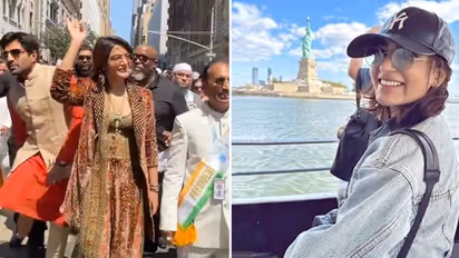 (Photos) Samantha Ruth Prabhu in New York: Actress attends 41st India Day Parade, says 'Jai Hind'
