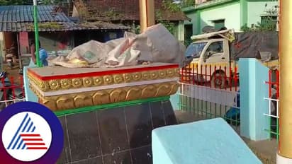 ಭದ್ರಾವತಿ: ರಾಷ್ಟ್ರಪಿತ ಮಹಾತ್ಮ ಗಾಂಧಿ ಪ್ರತಿಮೆ ಧ್ವಂಸಗೊಳಿಸಿದ ಕಿಡಿಗೇಡಿಗಳು!