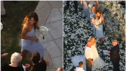Miley Cyrus spotted as maid of honour at mom Tish Cyrus' wedding with Dominic Purell