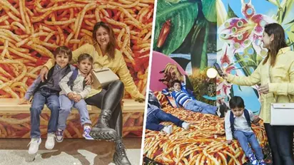 Kareena Kapoor takes Taimur and Jeh to explore galleries at NMACC