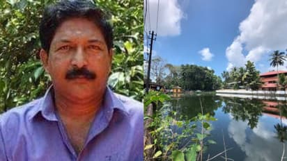 'ബൈക്ക് ക്ഷേത്രത്തിനു സമീപം, ചെരിപ്പ് പടിക്കെട്ടിൽ'; ക്ഷേത്രക്കുളത്തിൽ ഗൃഹനാഥൻ മരിച്ച നിലയിൽ