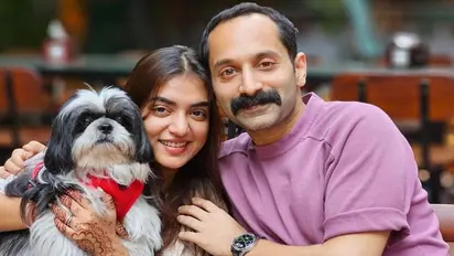 Nazriya Nazim-Fahadh Faasil's 9th wedding anniversary: Actress shares a cute photo with their pet dog