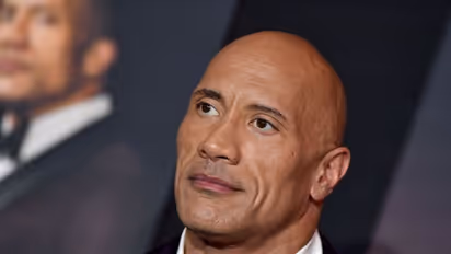 Dwayne Johnson transforms into 'Pink Panther' as daughters playfully paint his face before a zoom meeting