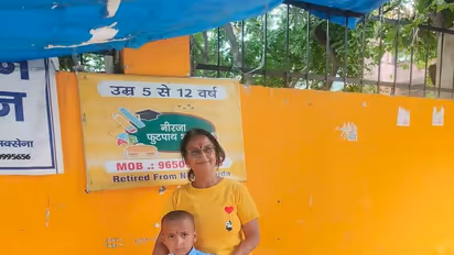 Students deposit plastic bottles as fees in Neerja's school