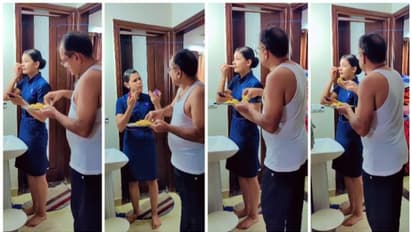 അച്ഛനാണച്ഛാ അച്ഛന്‍; ജോലിക്ക് പോകാന്‍ ഒരുങ്ങുന്ന മകള്‍ക്ക് ഭക്ഷണം വാരിക്കൊടുക്കുന്ന അച്ഛന്‍റെ വീഡിയോ വൈറല്‍!