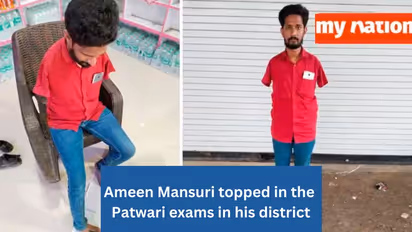 Ameen Mansuri was born with no arms, he wrote the Patwari exams with his feet and topped in his district
